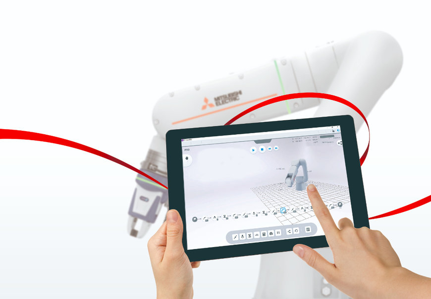 MITSUBISHI Latest software update makes programming industrial robots easy